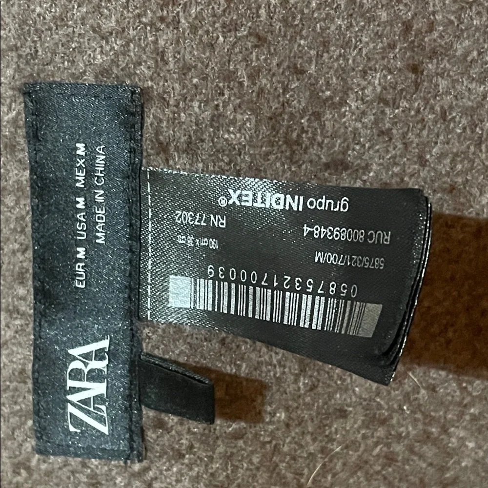 Zara Dark Brown Wool Scarf